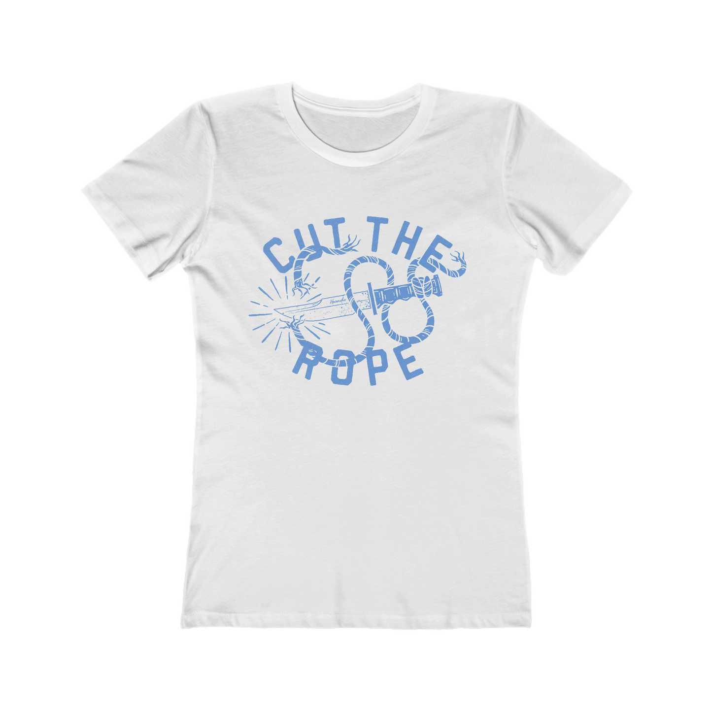 Cut The Rope on Femme White Tee